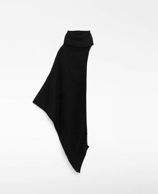 Asymmetrischer Umhang mit Stehkragen f&uuml;r Damen