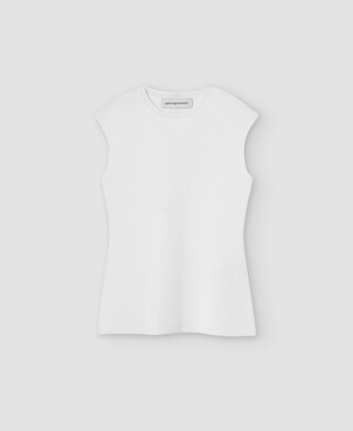 Top peplum em nylon reciclado Top peplum em nylon reciclado