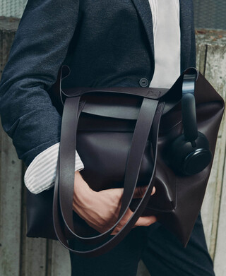 Shopper avec poche Cuir Non Cuir