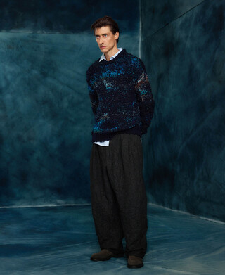 Herrenhose mit Knittereffekt Herrenhose mit Knittereffekt