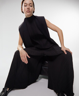 Crinkle godet trousers Crinkle godet trousers