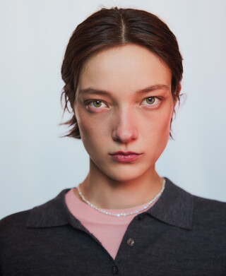 Polo oversize en maille pour femme