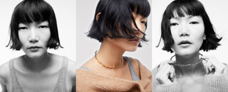 Brass folded necklace Brass folded necklace