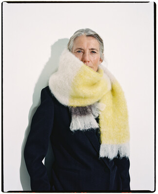 Bufanda artesana estrecha en mohair Bufanda artesana estrecha en mohair