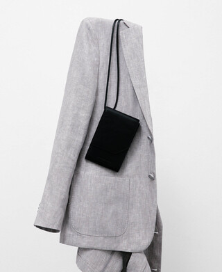 Leather mobile phone holder