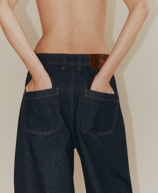 Pantal&oacute;n barrel fit denim algod&oacute;n