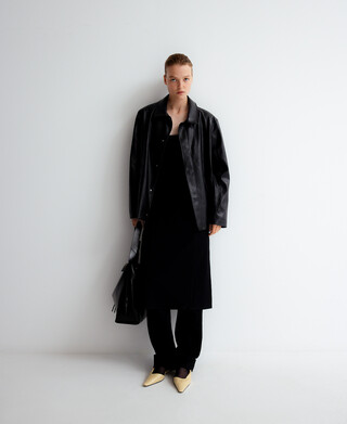 Knit midi dress woman