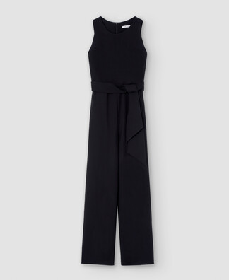 Recycled polyester tailored jumpsuit