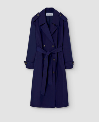 Polyester long trench coat Polyester long trench coat