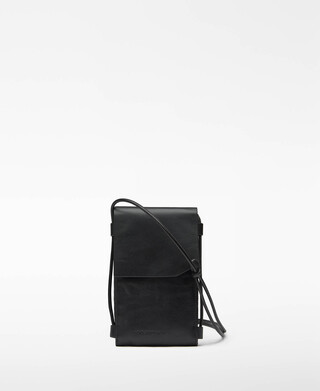 Porta-telem&oacute;vel em pele para homem