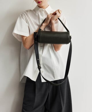 Non-Leather cylindrical bag woman Non-Leather cylindrical bag woman