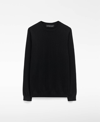 Merino wool crew collar sweater man Merino wool crew collar sweater man