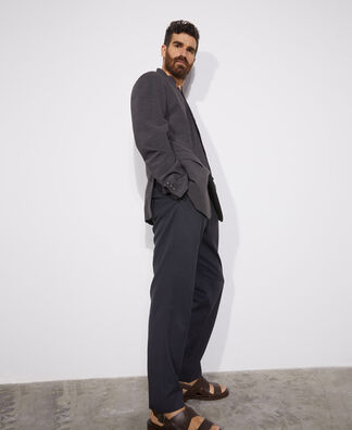 Lyocell and cotton twill trousers Lyocell and cotton twill trousers