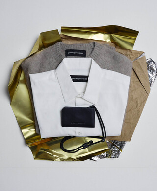 Knit crew collar sweater man