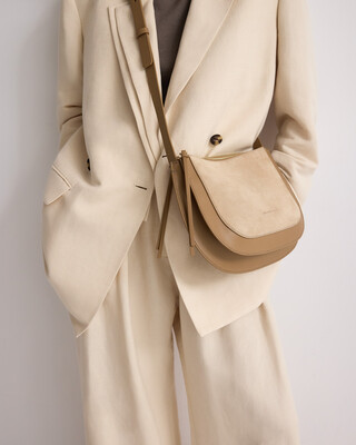 Dorna medium suede crossbody woman