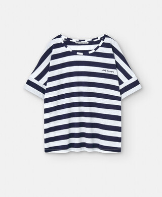 オーガニックコットンのストライプTシャツ オーガニックコットンのストライプTシャツ