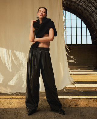 Pull en maille cardée pour femme