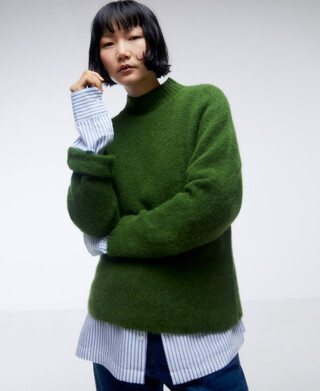Alpaca fabric sweater Alpaca fabric sweater