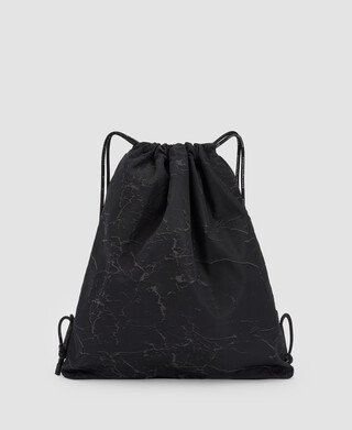Crackle print backpack