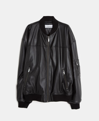 Bomber oversize textura piel Bomber oversize textura piel