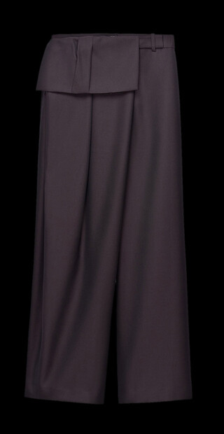 Ma&szlig;geschneiderte Hose mit breitem Revers