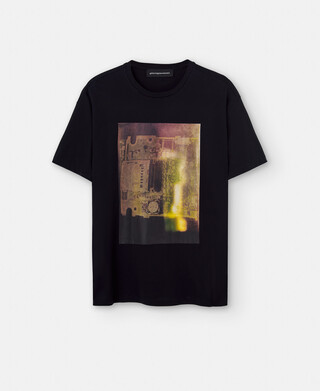 Oversize printed cotton t-shirt Oversize printed cotton t-shirt