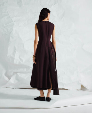 Kleid mit besticktem Rock