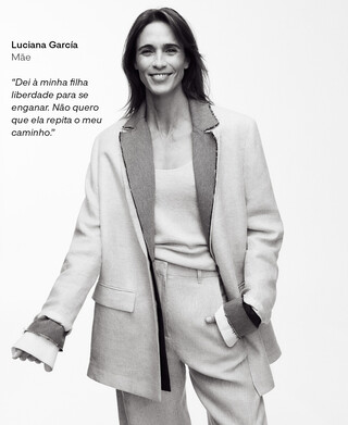 Blazer de alfaiate combinado com linho europeu