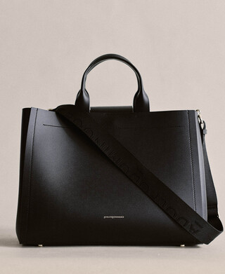 Shopper horizontal Mica piel