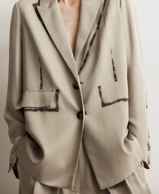 Paint-effect blazer woman Paint-effect blazer woman