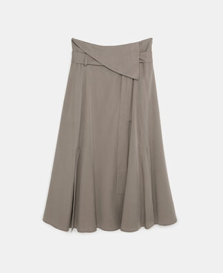 Lyocell pleated skirt