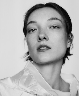 Top combiné effet froissé pour femme