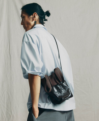 Cotton oversize short sleeve shirt