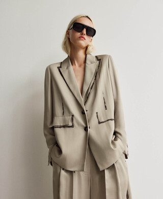 Paint-effect blazer woman Paint-effect blazer woman