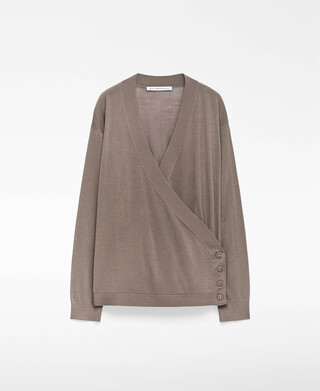 Merino wool wrap cardigan woman Merino wool wrap cardigan woman