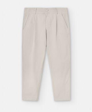 Carrot silhouette darts trousers