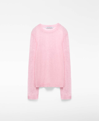 Taillierter Feinstrickpullover aus Merinowolle