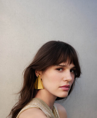 Top cruzado punto metalizado