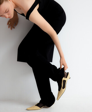 Knit midi dress woman