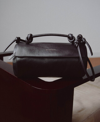 Zylindrische Eclipse Ledertasche
