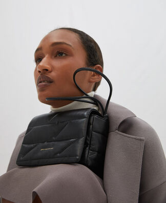 Minishoulder bag in nappa with logo Minishoulder bag in nappa with logo