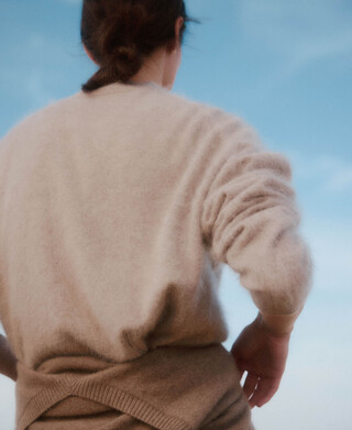 Jersey cashmere cuello perkins mujer Jersey cashmere cuello perkins mujer