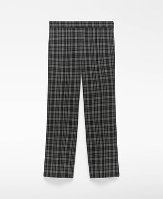 スリムフィットのチェックパンツ