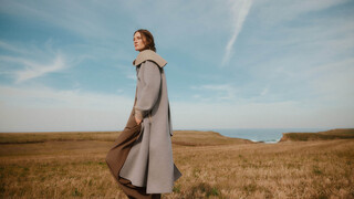 Abrigo doble faz con bufanda mujer Abrigo doble faz con bufanda mujer