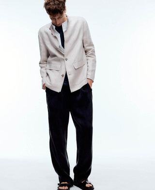 Oversize pleated trousers