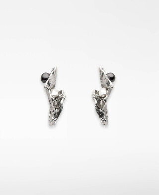 Ohrringe aus Metall mit Perle Damen