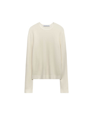 Merino wool crew collar sweater woman
