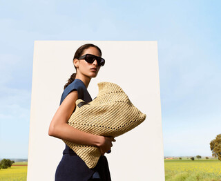 Shopper grande textura rafia