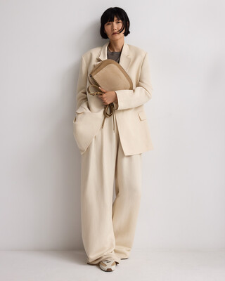 Dorna medium suede crossbody woman