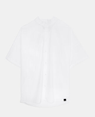 Mandarin collar drop shoulder shirt Mandarin collar drop shoulder shirt